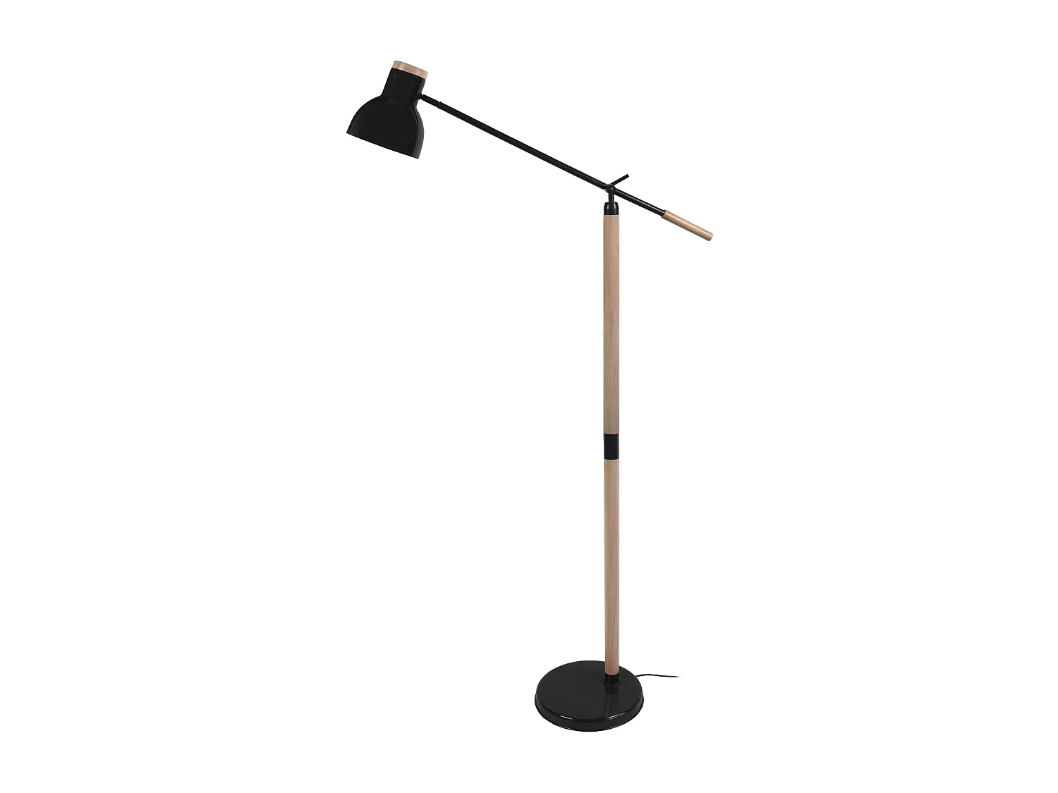 Candeeiro de Pé TOSEL LOT tecido coluna branco D40 x  H150  cm