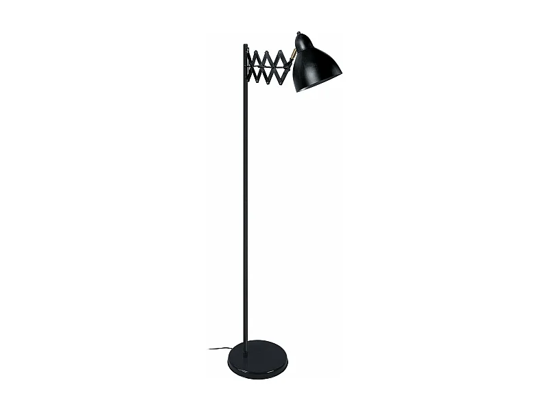 Lampadaire articulé métal  anthracite 150 cm.