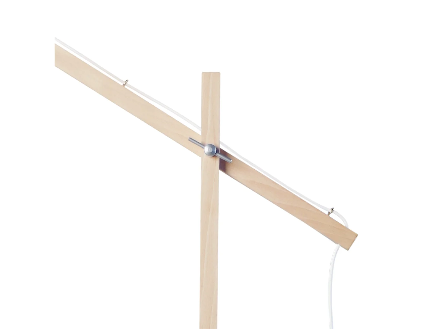 Lampadaire de Bureau TOSEL ,bois,naturel,H180xD25xP80 cm