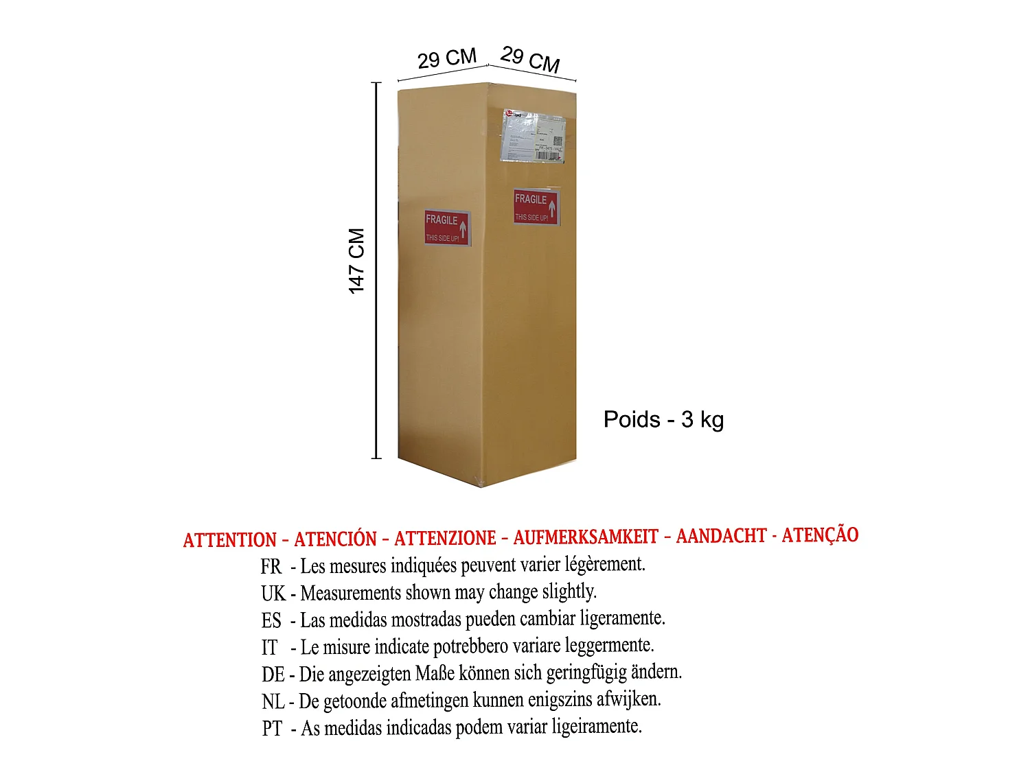 Lampadaire de Bureau TOSEL ,bois,naturel,H180xD25xP80 cm
