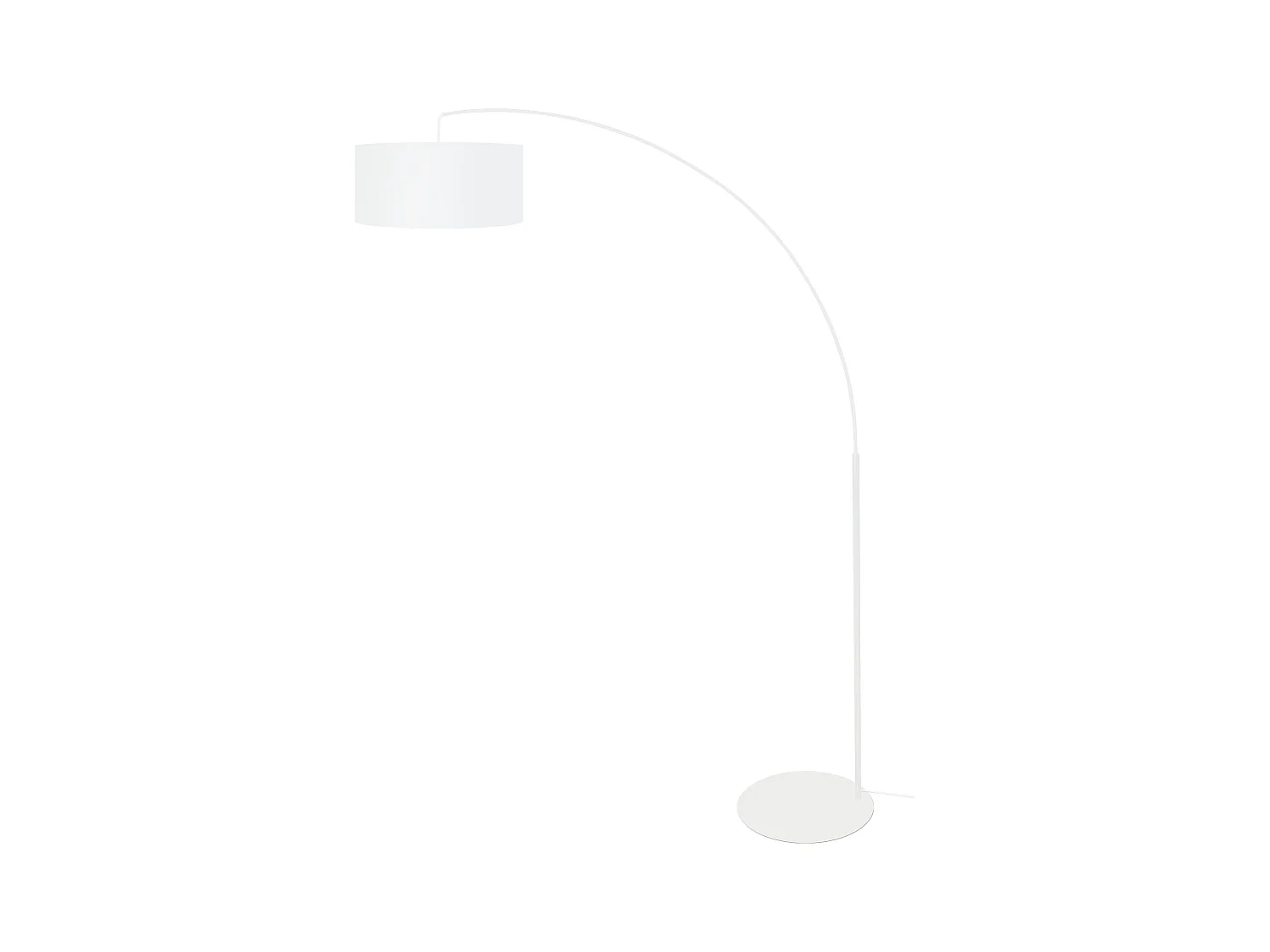 Lampadaire TOSEL ,métal,Blanc  ,H190xD150xP40cm
