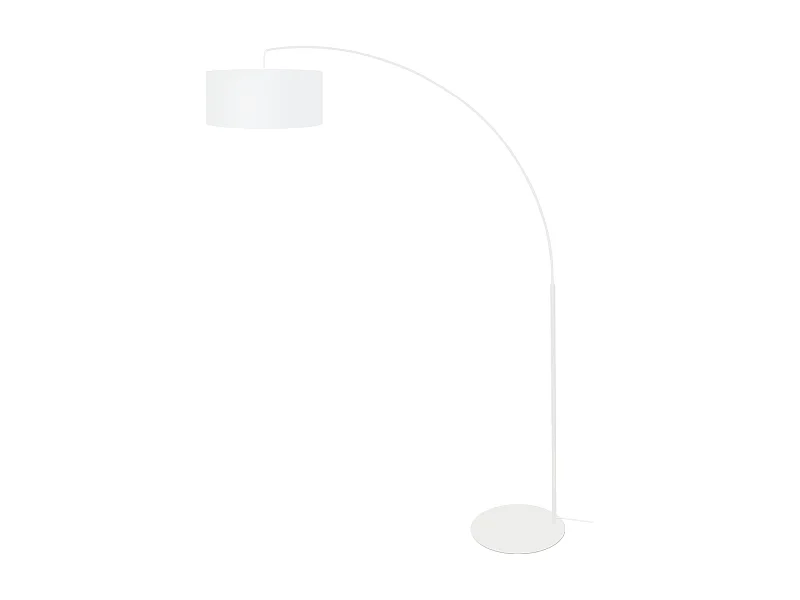 Lampadaire TOSEL ,métal,Blanc  ,H190xD150xP40cm