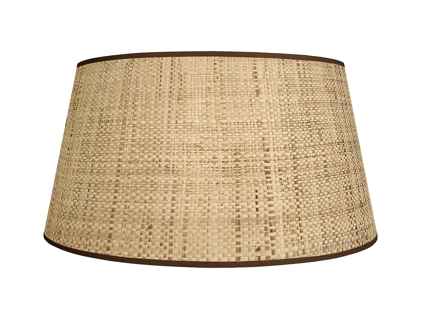 Abat-jour TOSEL ,jute ,Beige,H15xD25xP30cm