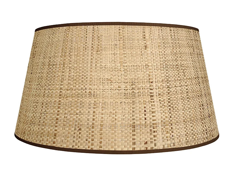 Abat-jour TOSEL ,jute ,Beige,H15xD25xP30cm