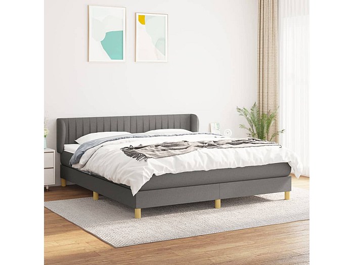 Divano Letto VidaXL Con Materasso 90x200 Cm | In Velluto Grigio Scuro E Struttura In Legno | 2 In 1 Per Salotto E Camera Ospiti