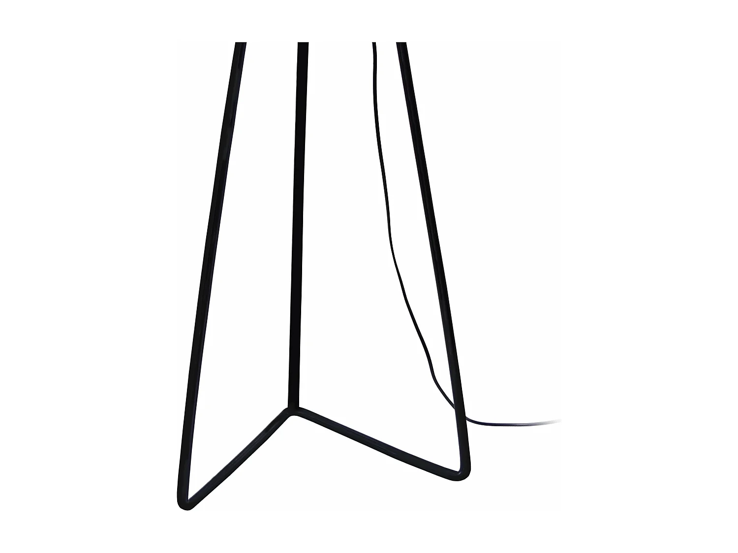 Candeeiro de Pé TOSEL HOD B tecido certo preto D40 x  H155  cm