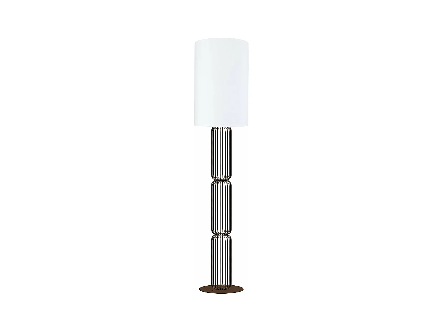 Candeeiro de Pé TOSEL CARDIFF tecido prateleira Dourado D40 x  H155  cm