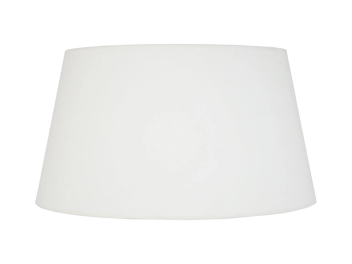 Abat-jour TOSEL ,tissu,Blanc  ,H30xD35xP45cm