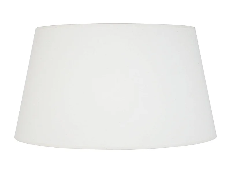 Abat-jour TOSEL ,tissu,Blanc  ,H30xD35xP45cm