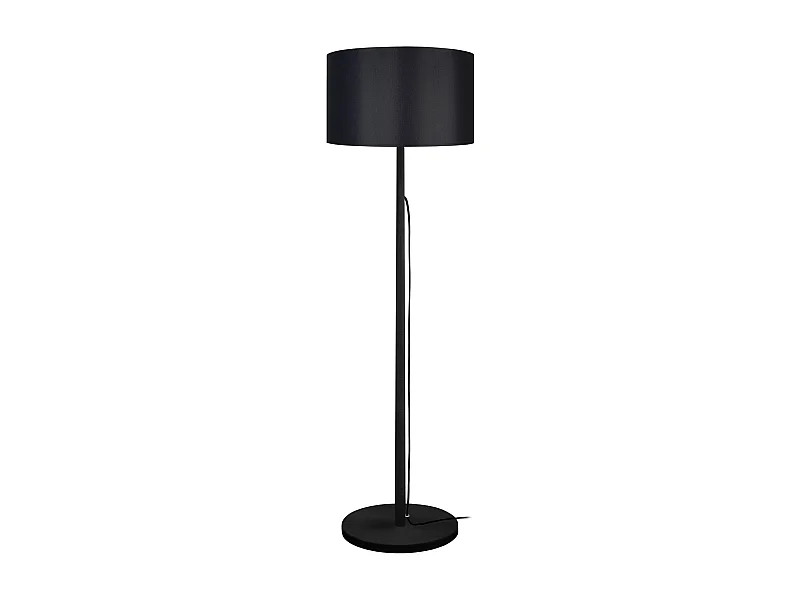 Lámpara de Pie TOSEL ,madera,Negro ,A142xD 30x P 30cm