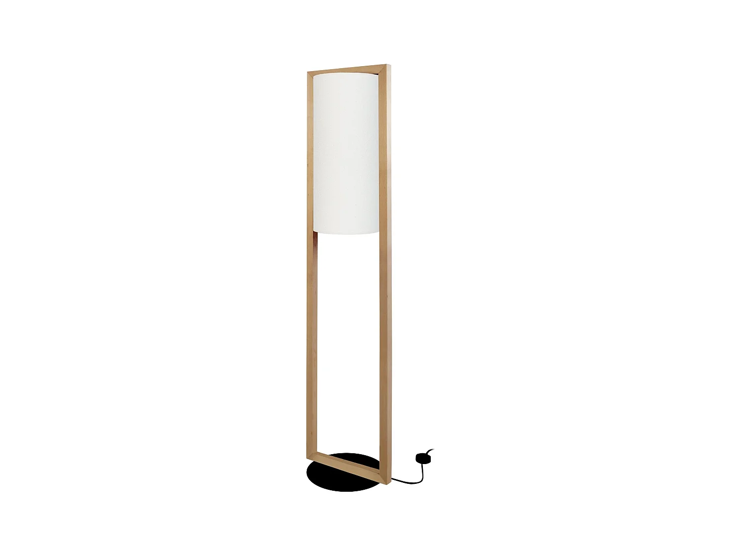 Lampadaire TOSEL ,bois,foncé , H 165xD35xP35cm