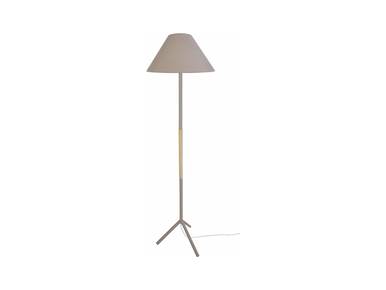 Candeeiro de Pé TOSEL TALIN tecido certo amarelo D50 x  H160  cm