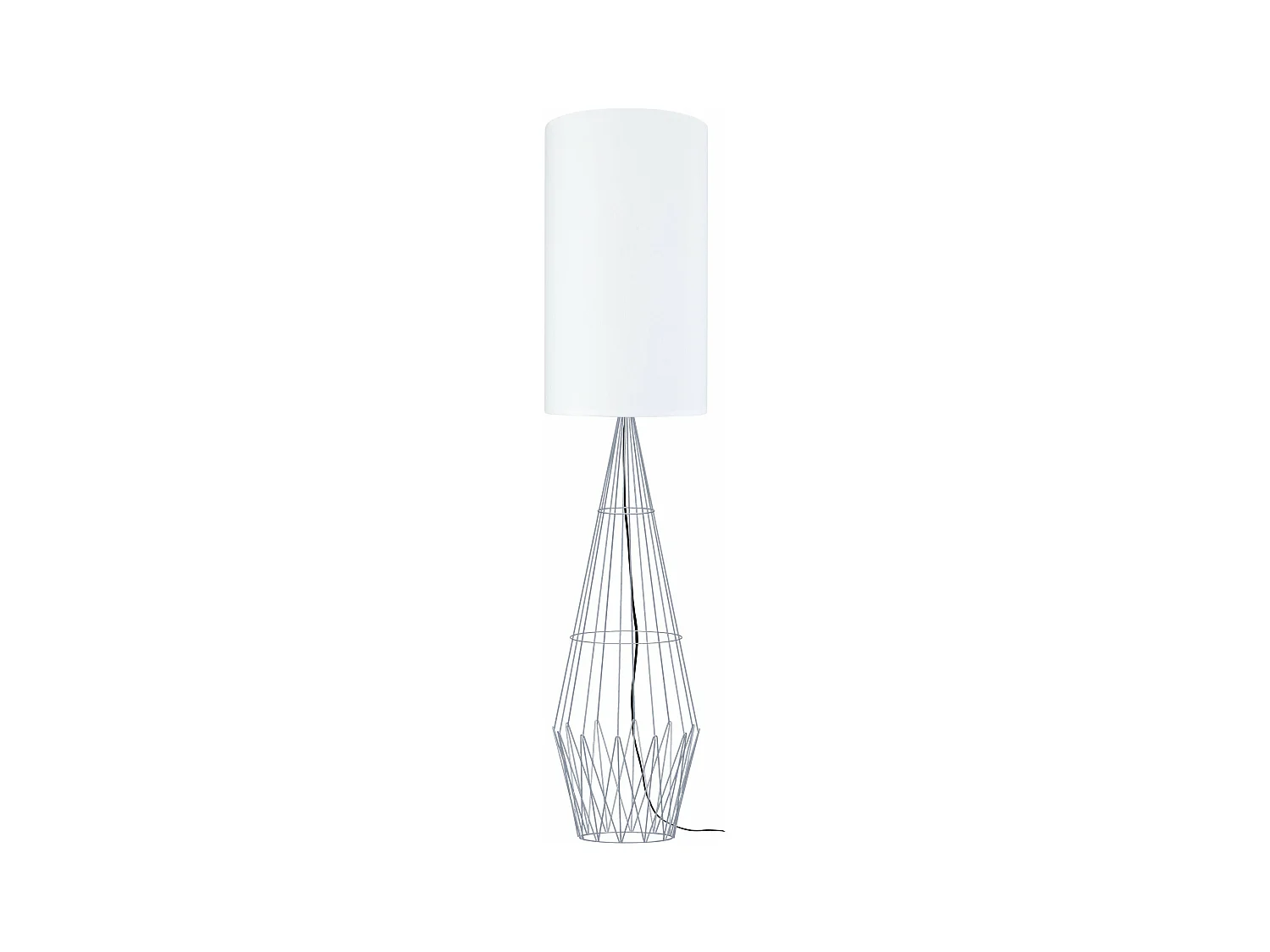Lampadaire colonne métal  aluminium 165 cm.