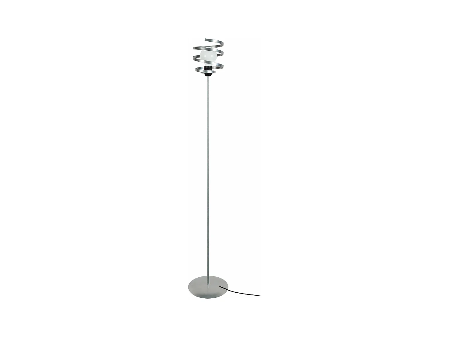 Lampadaire métal, aluminium 160 cm.