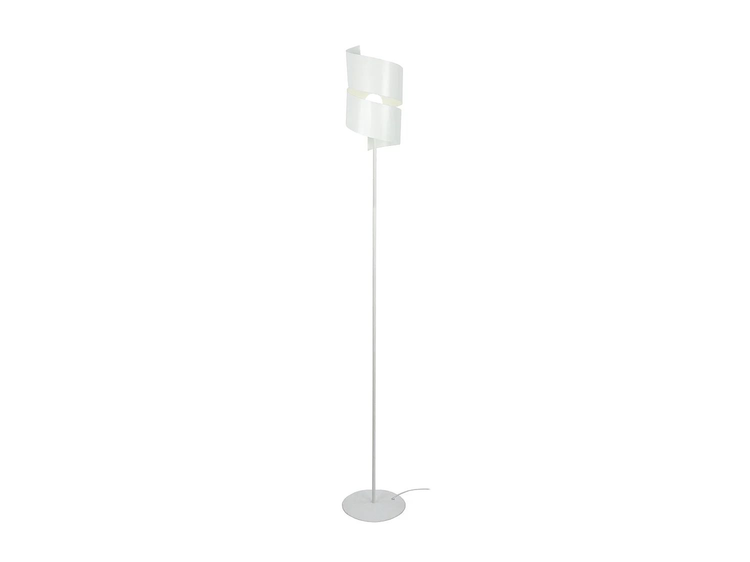 VIRA - Lampadaire droit métal blanc