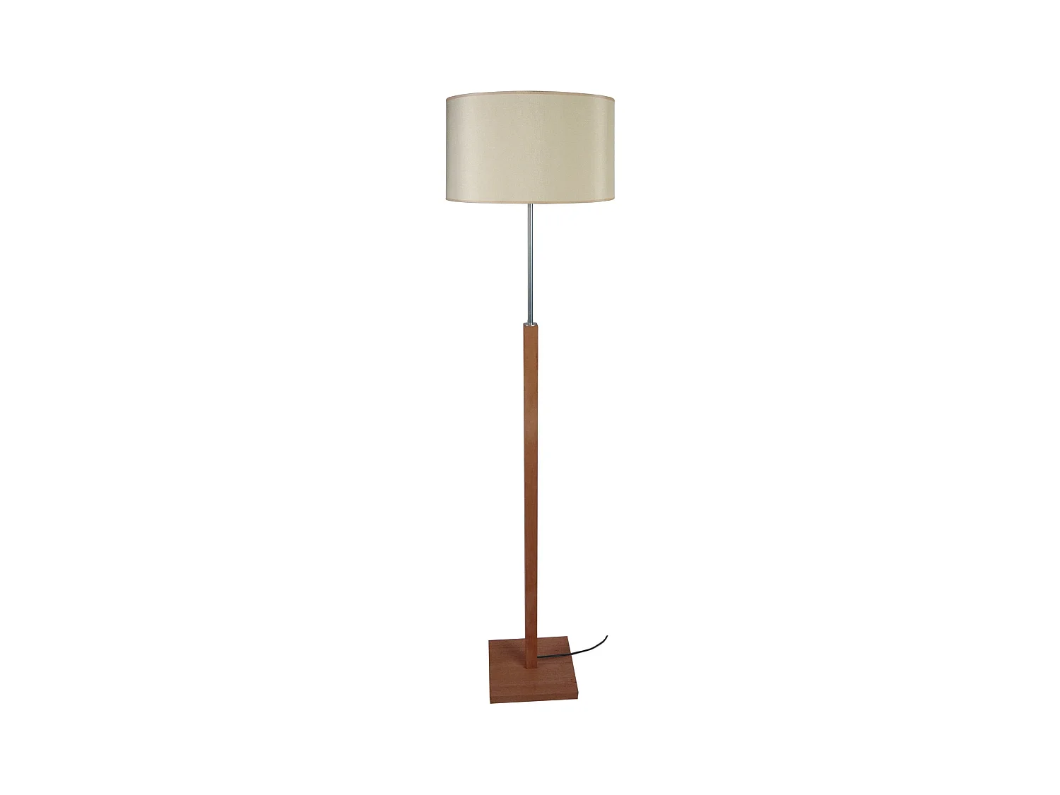 Lampadaire bois  foncé,aluminium 156 cm.
