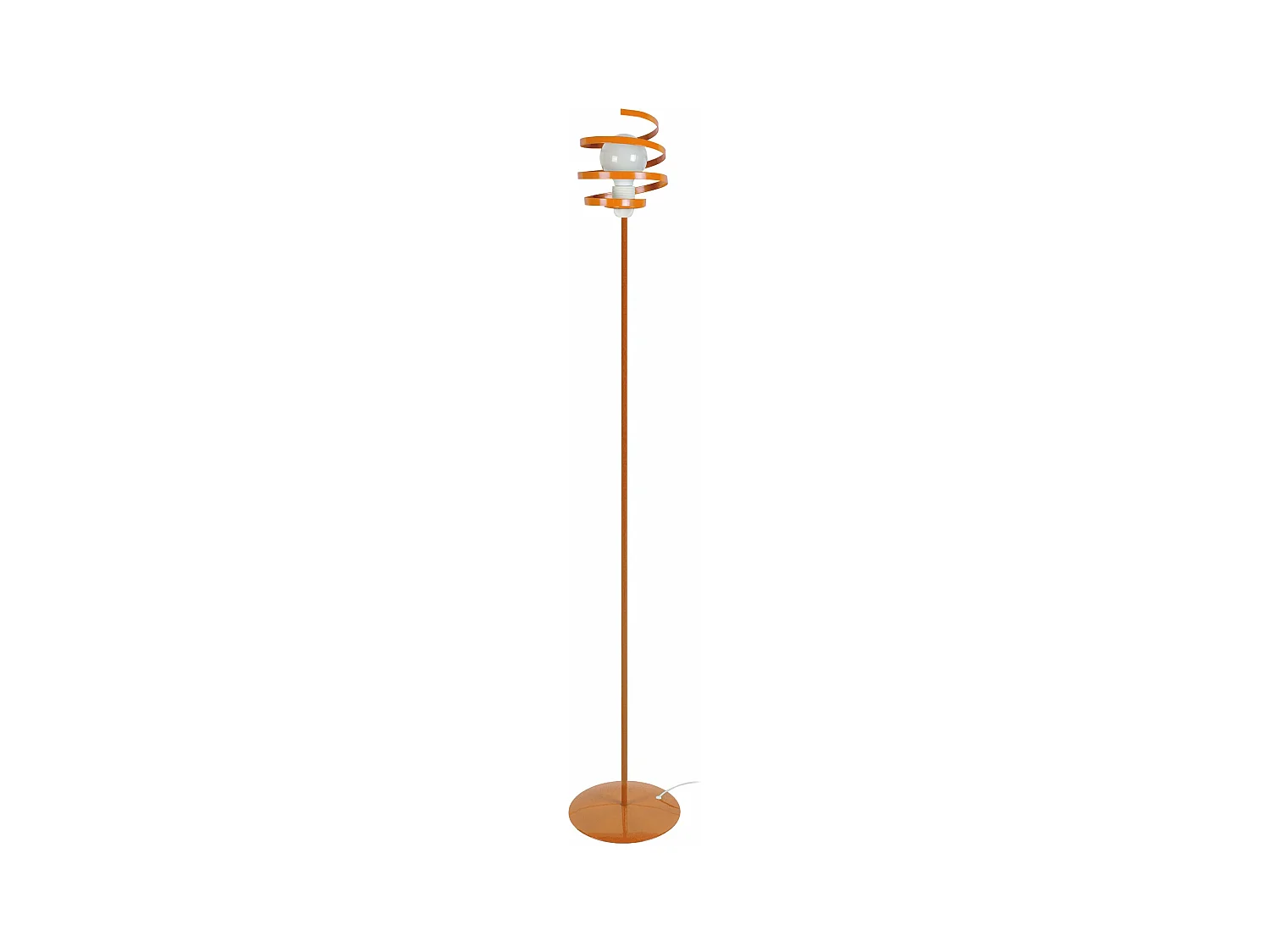 Lampadaire métal, orange 160 cm.