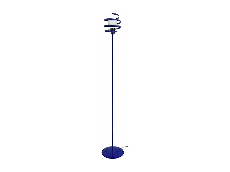 Lampadaire métal  bleu 160 cm.