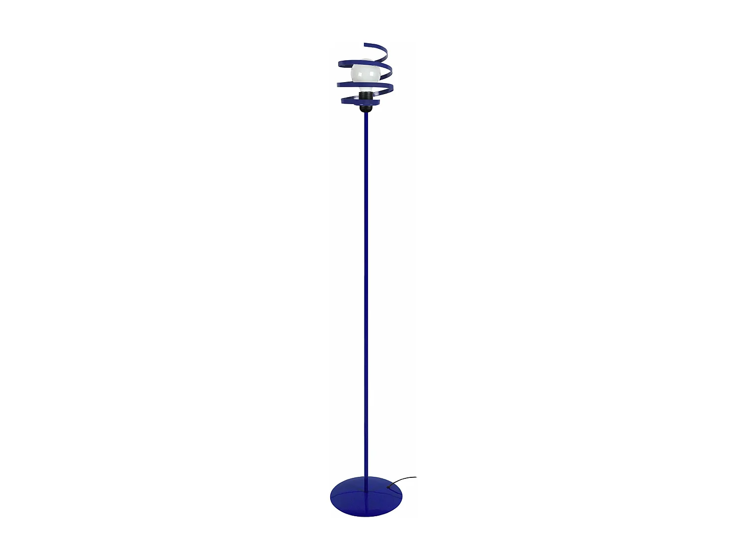 Lampadaire métal  bleu 160 cm.