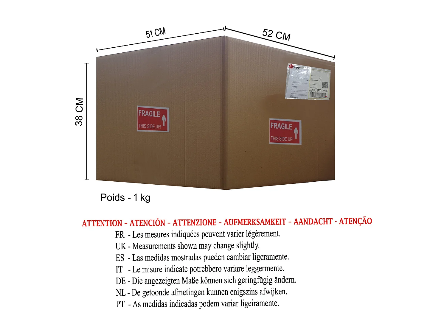 Abat-jour TOSEL ,tissu,Rose ,H30xD50xP50cm