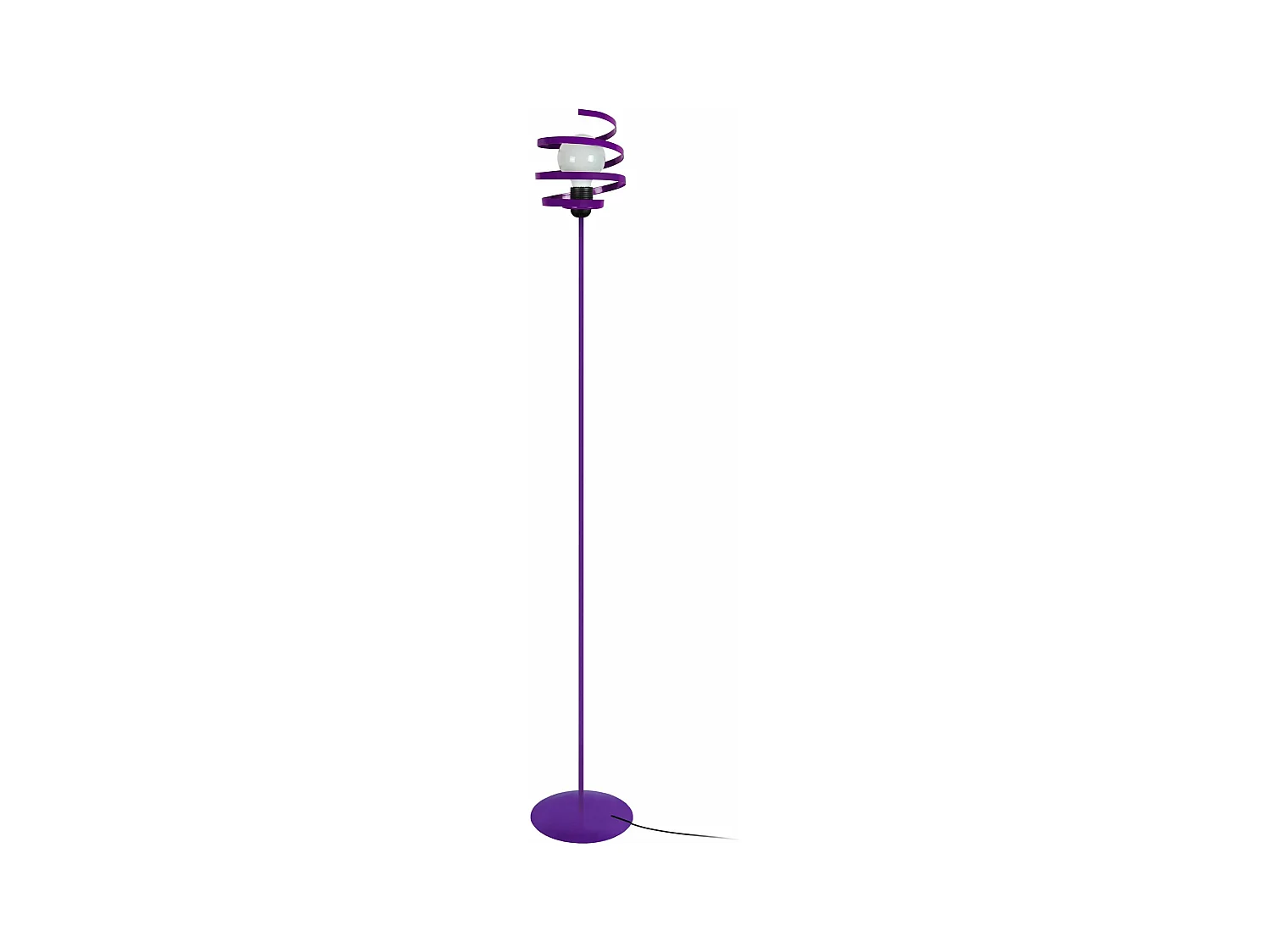 Lampadaire métal, violet 160 cm.