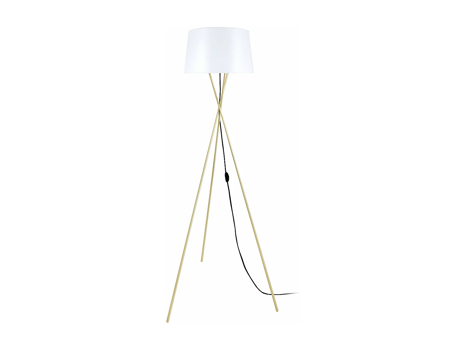 Abajur TOSEL TAMBOUR S 25 tecido tambor cinza D25 x H18  cm