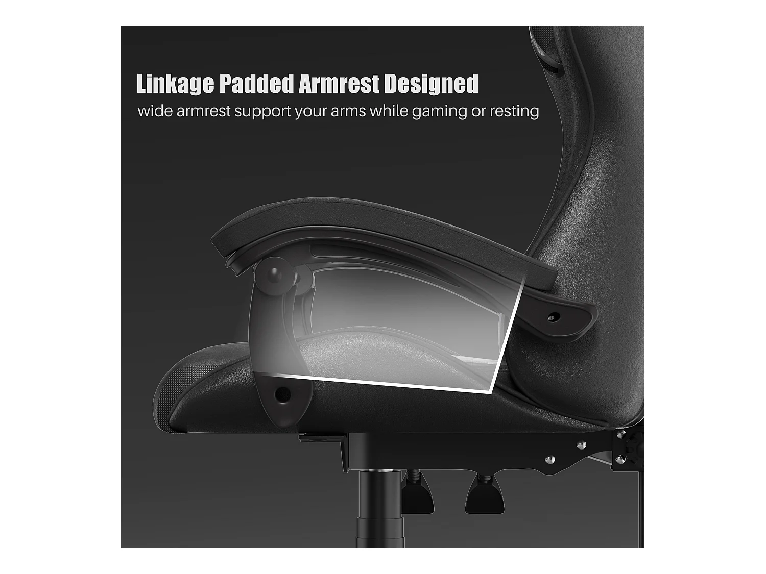 Ergonomic Computer Desk Chair mit Gaming- und Büro und lumbaler Unterstützung