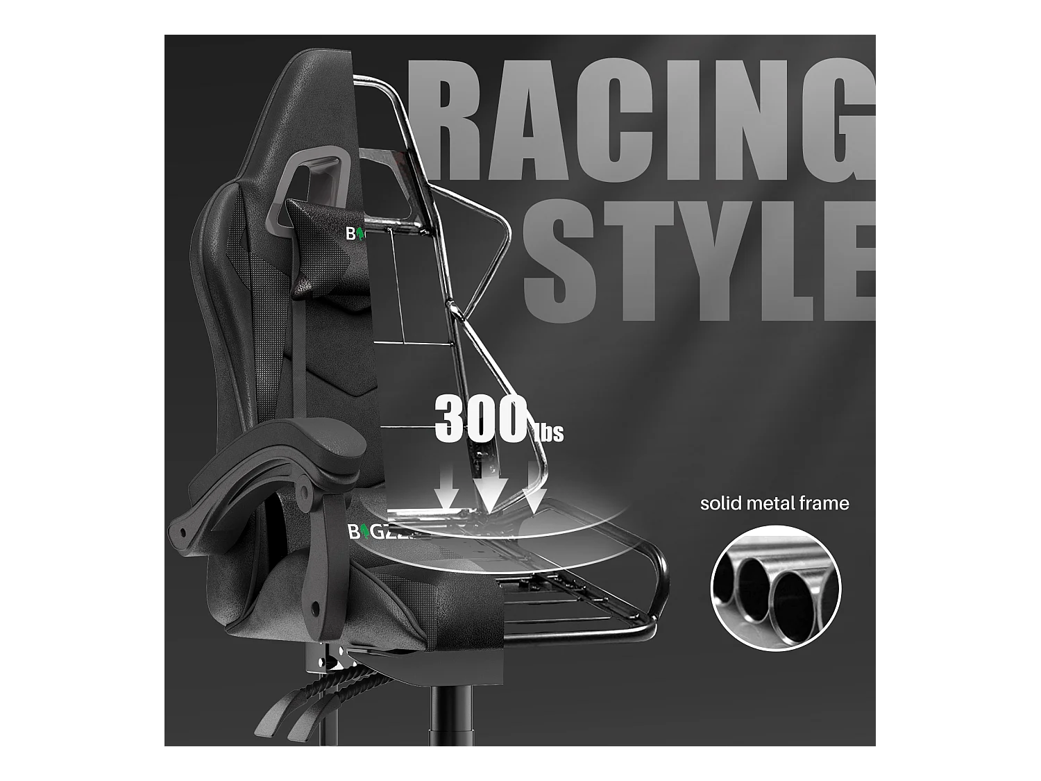 Ergonomic Computer Desk Chair mit Gaming- und Büro und lumbaler Unterstützung