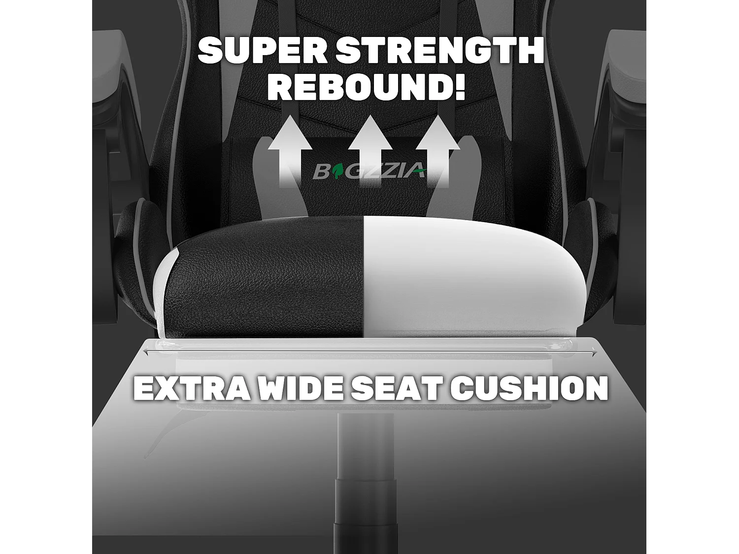 Chaise de jeu ergonomique avec repose-pieds, chaise de bureau et d'ordinateur réglable en hauteur