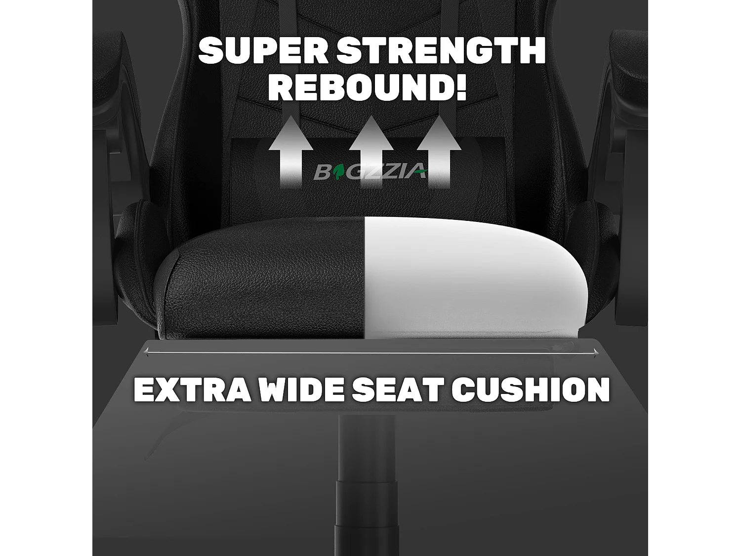 Chaise de jeu ergonomique avec repose-pieds, chaise de bureau et d'ordinateur réglable en hauteur