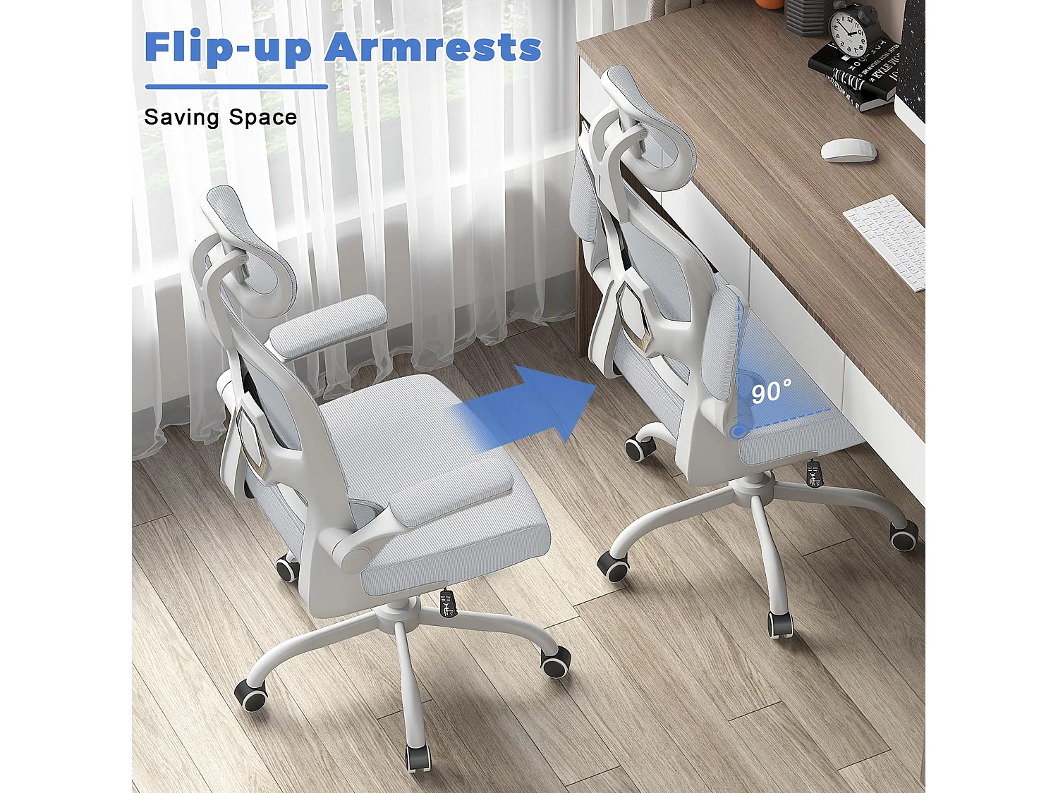 Bureaustoel met schommelfunctie Bestuurdersstoel voor thuiskantoor