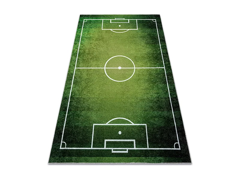 JUNIOR 51307.803 tapijt wasbaar voetbalveld, voetbal voor kinderen ant 200x290 cm