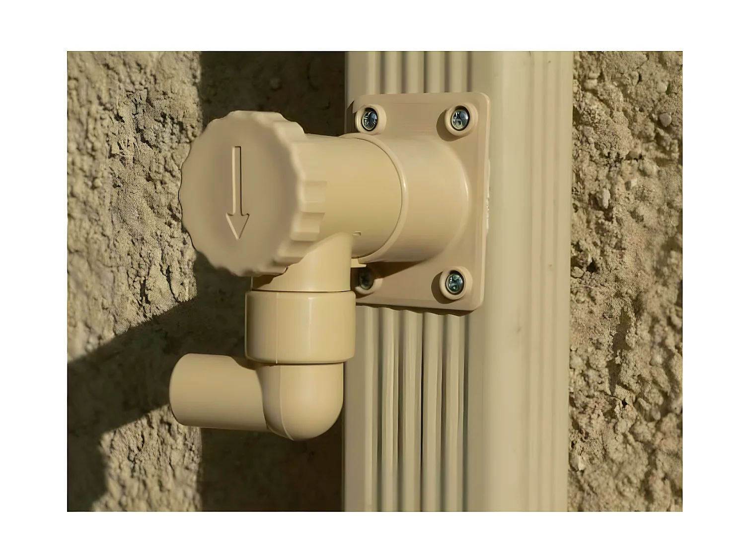 Raccoglitore d'acqua per grondaia rettangolare o quadrata Set di 4