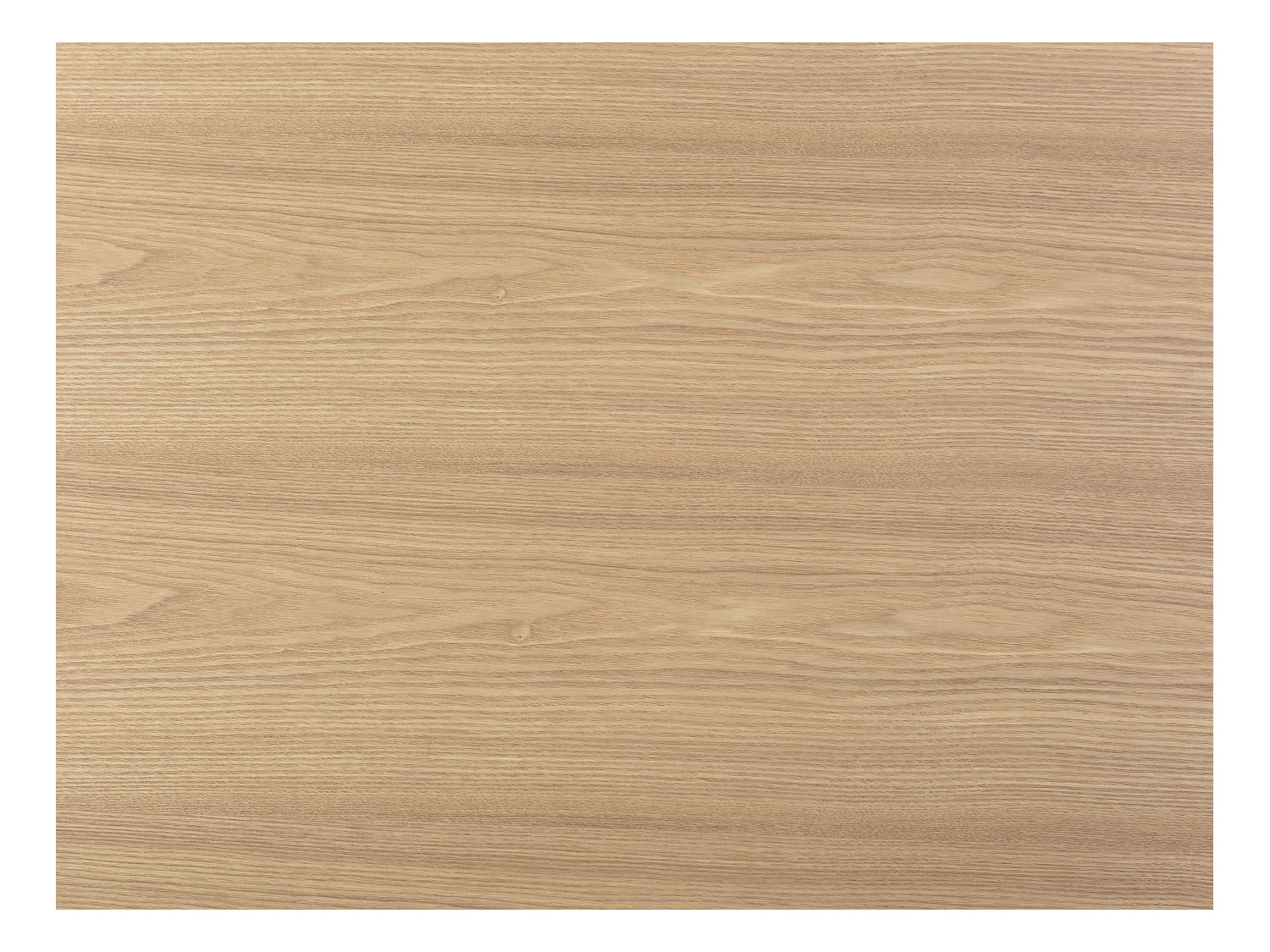 Table à manger ronde 4 personnes placage frêne - Naturel clair - ANTALIZA