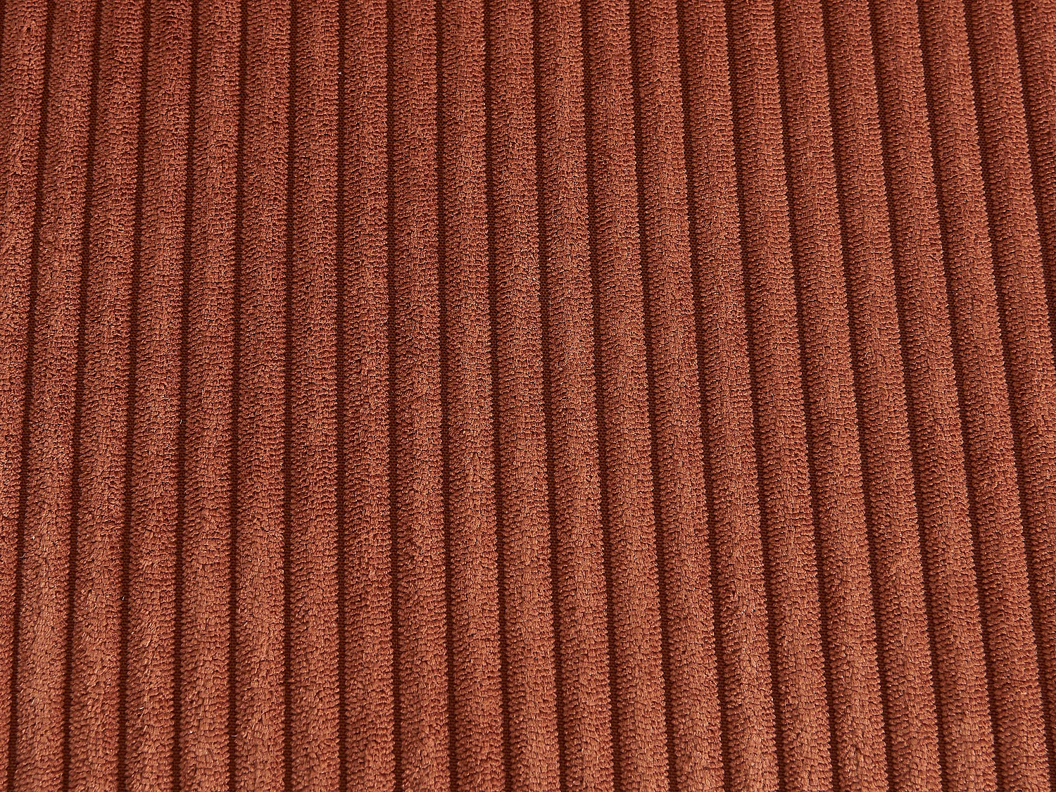 Lot de 2 chaises en velours côtelé et métal noir - Terracotta - ALPALI