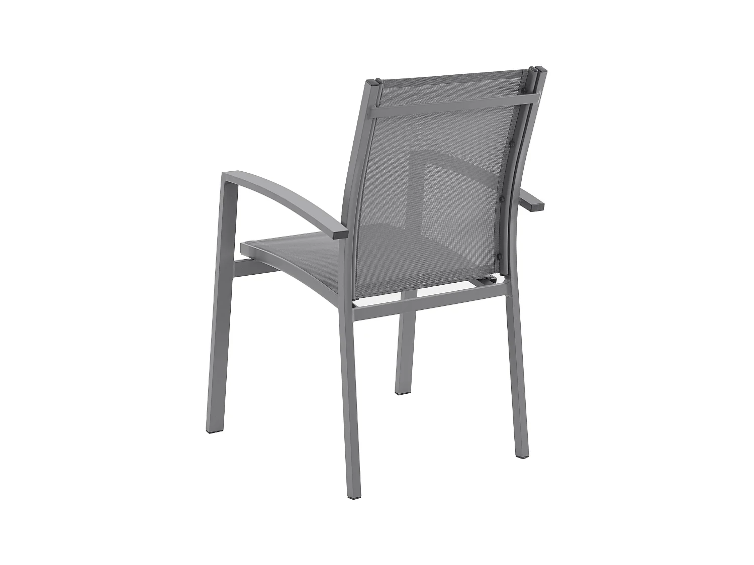 Zestaw 2 składanych foteli ogrodowych z aluminium i tekstylinu - Antracytowy - TELTO marki MYLIA