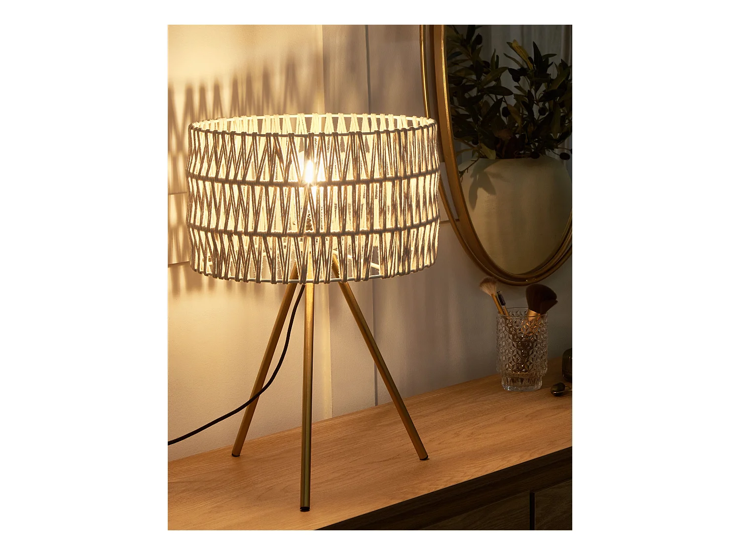 Tafellamp CULEBRA Metaal Beige