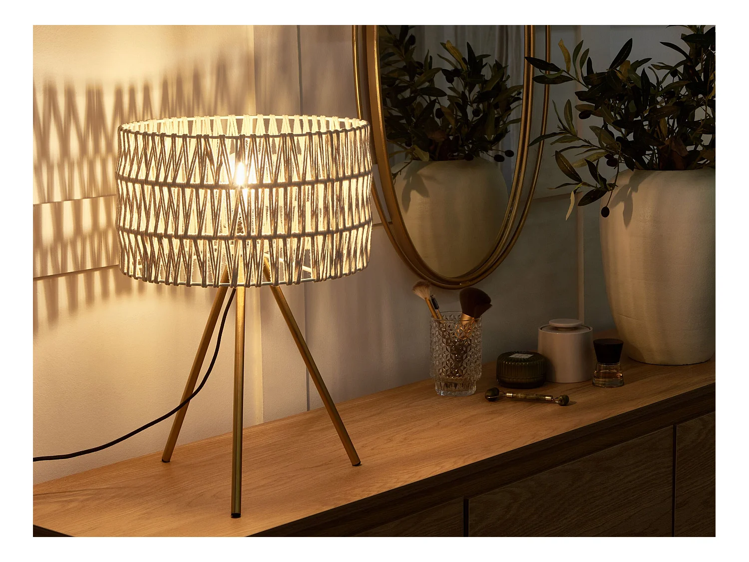 Tafellamp CULEBRA Metaal Beige