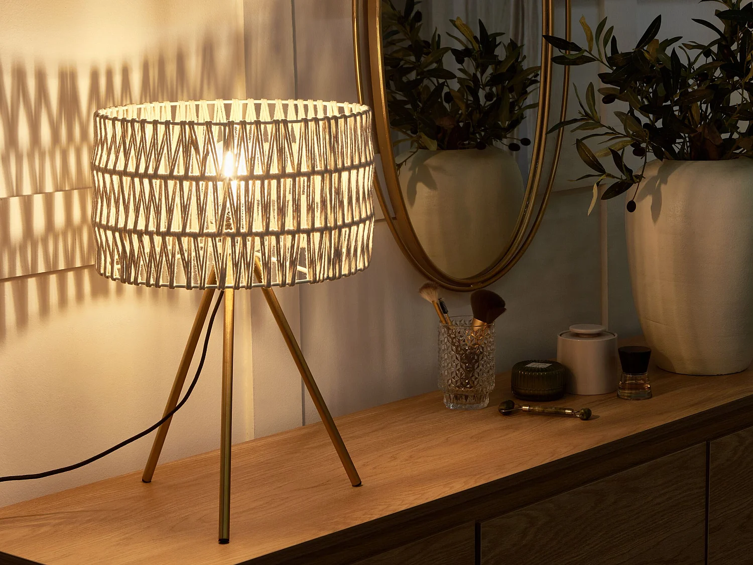 Tafellamp CULEBRA Metaal Beige