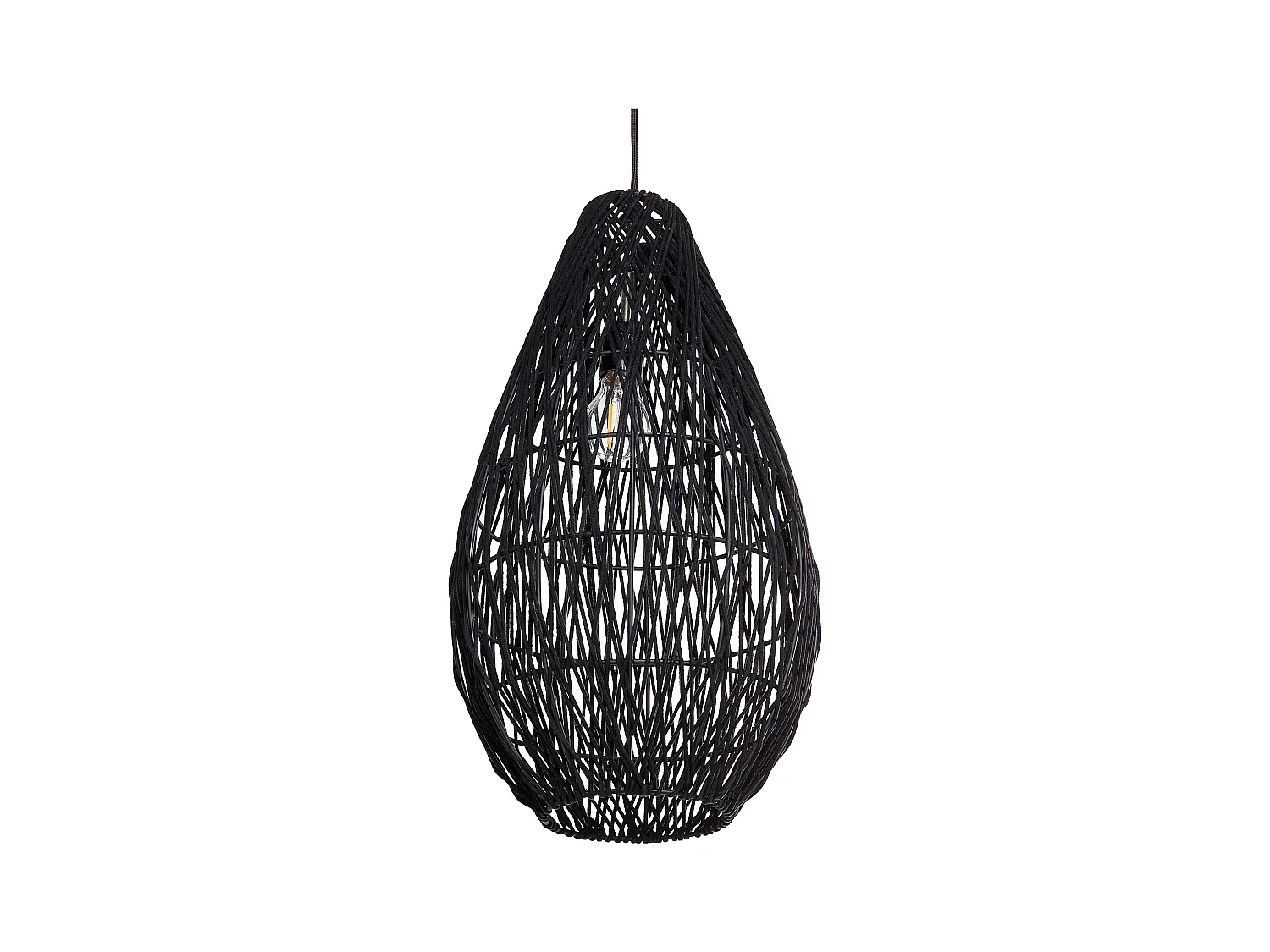 Lampe suspension ANNOTTO Coton Noir