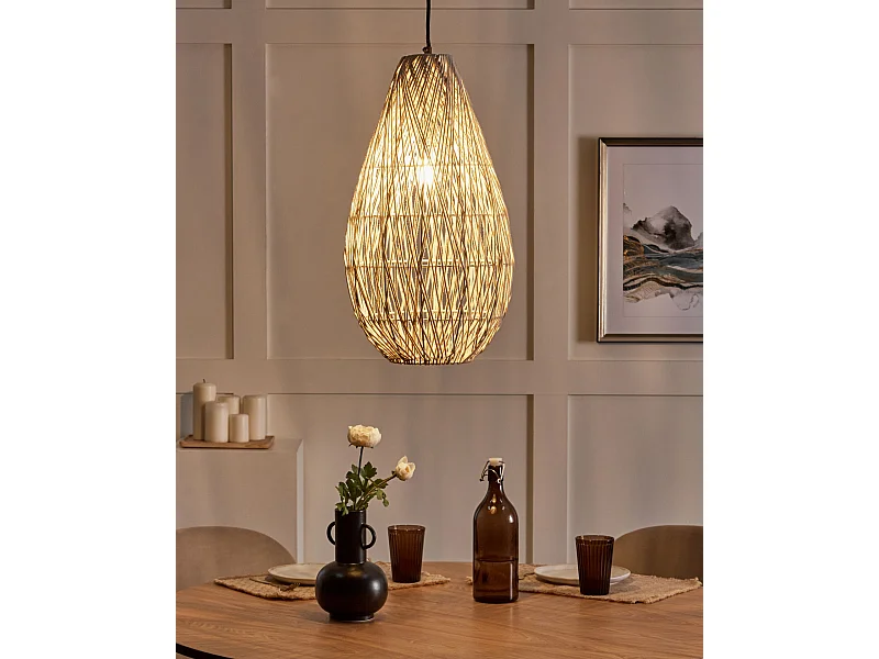 Hanglamp ANNOTTO Katoen Beige