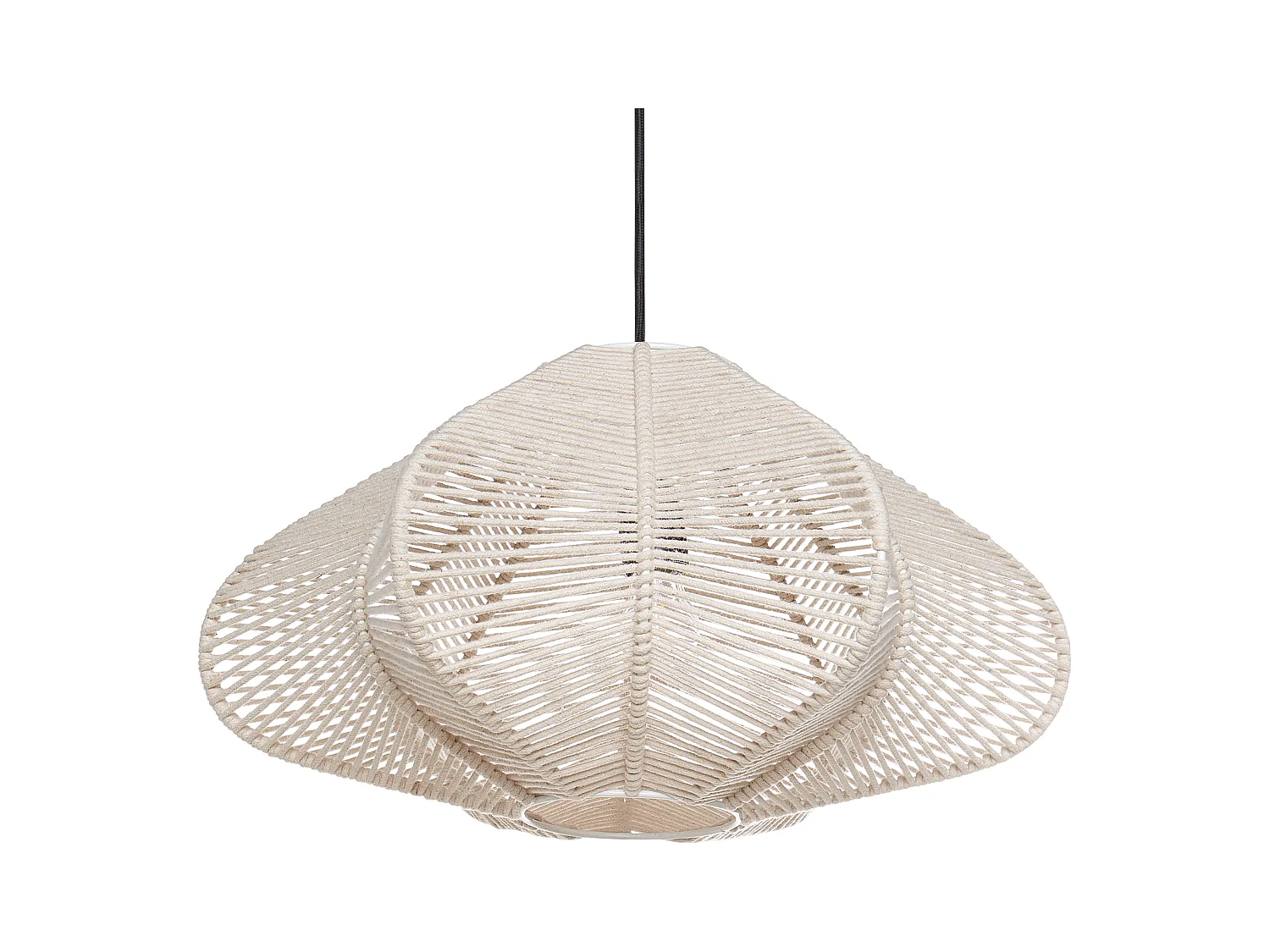 Lampe suspension PULAI Coton Beige