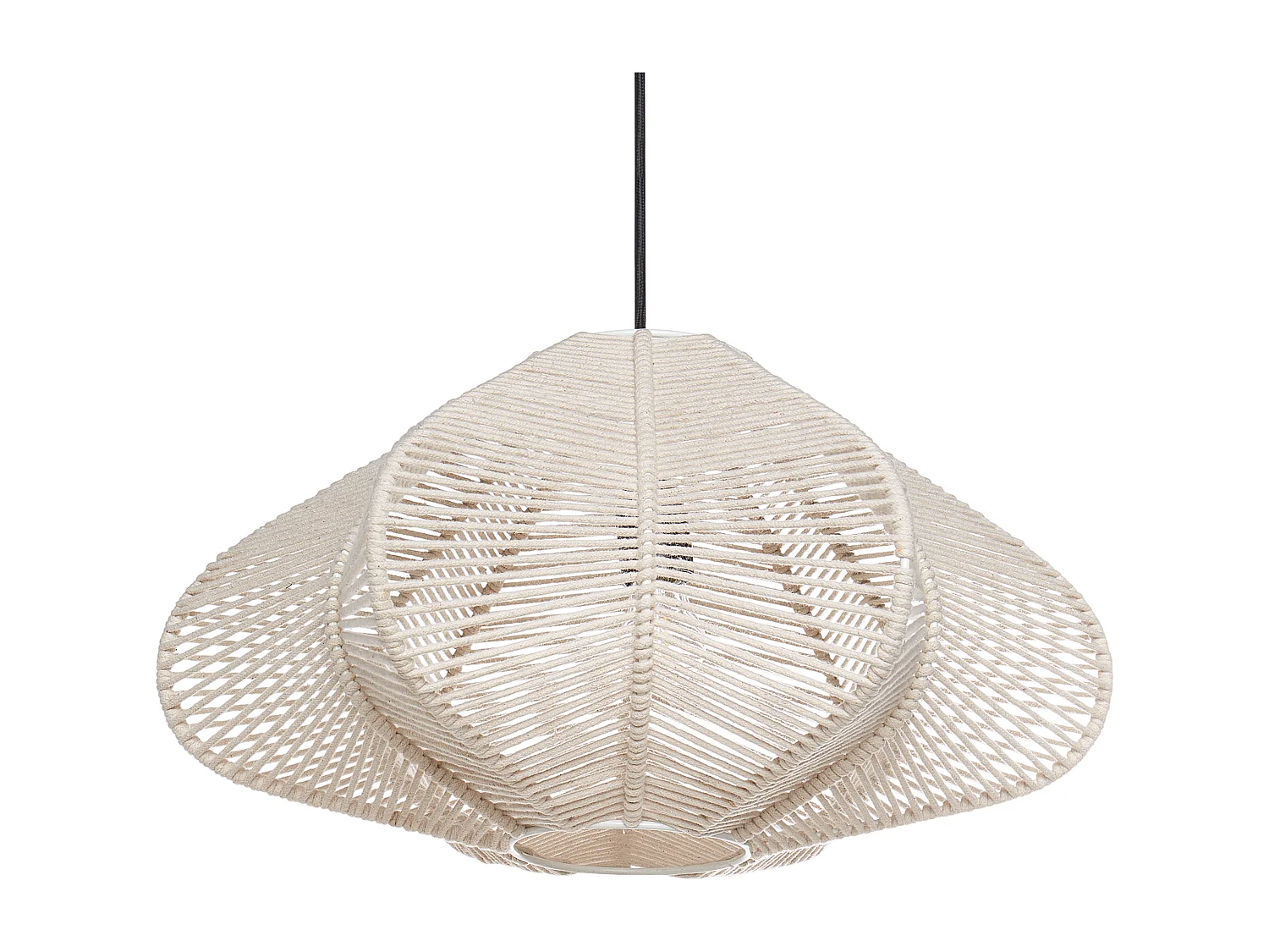 Candeeiro suspenso PULAI Algodão Creme