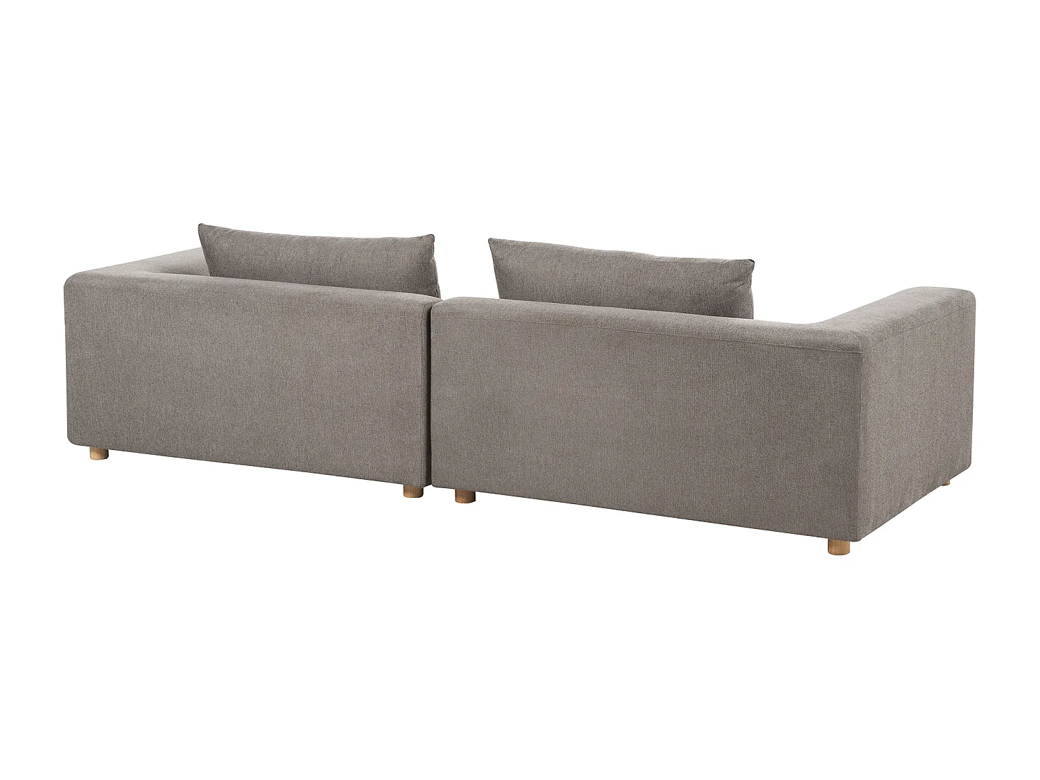 Canapé 3 places LERMON Tissu Marron