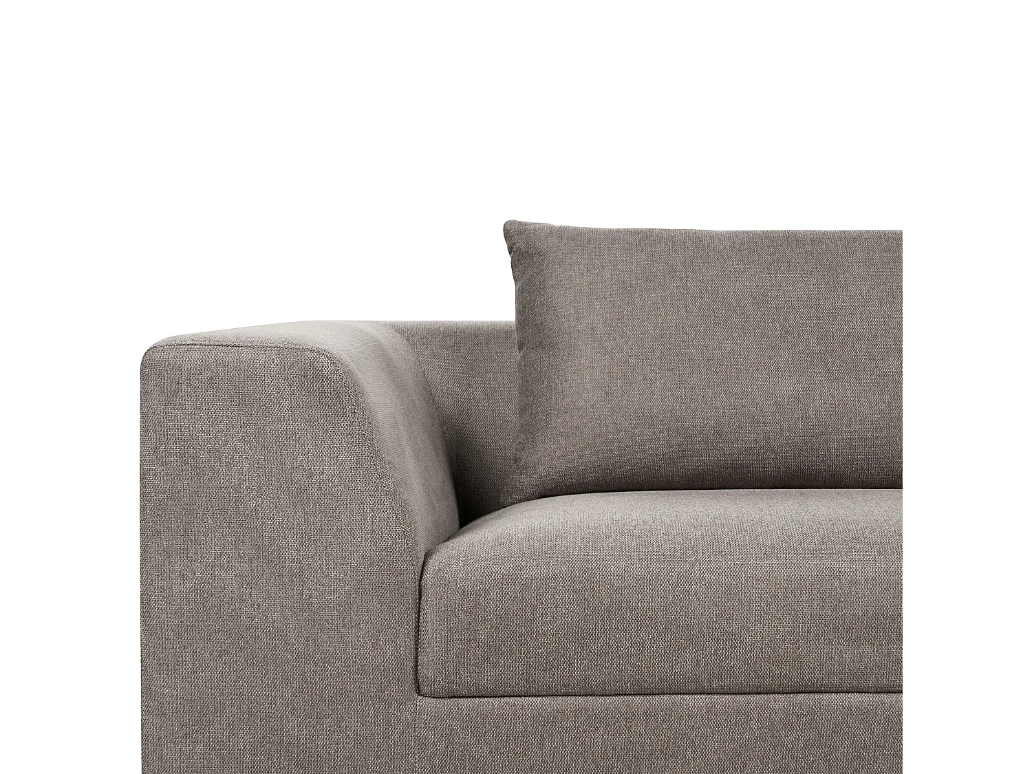 Canapé 3 places LERMON Tissu Marron