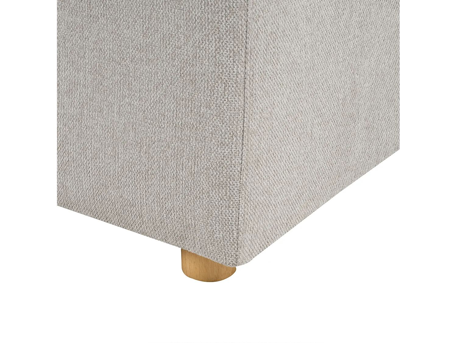 Bank LERMON Stof Lichtgrijs 3-zitter