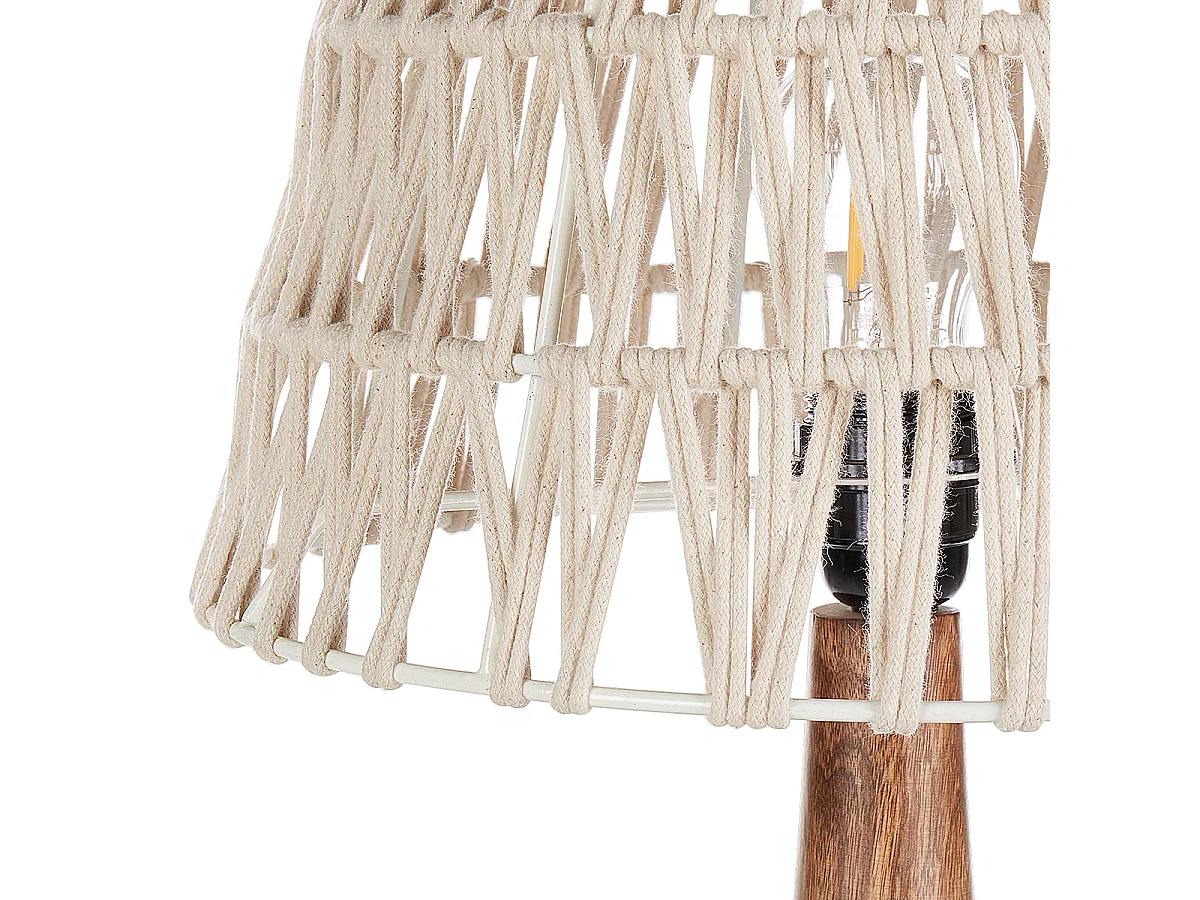 Lampe à poser PELLEJAS Bois de manguier Marron