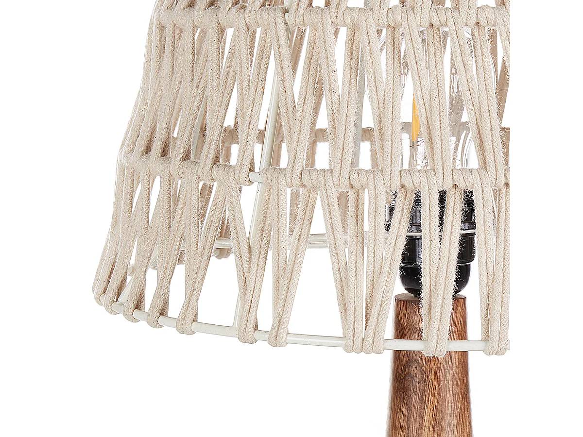 Lampe à poser PELLEJAS Bois de manguier Marron