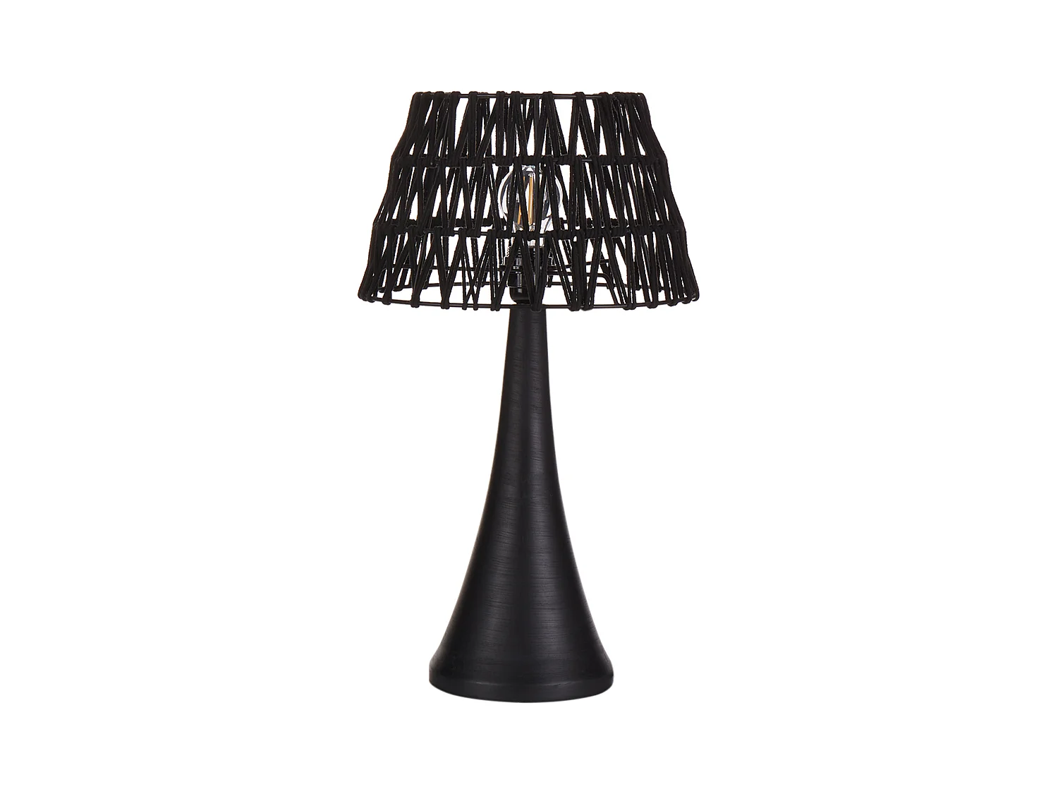 Lampe à poser PELLEJAS Bois de manguier Noir