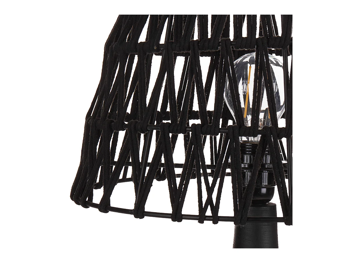 Lampe à poser PELLEJAS Bois de manguier Noir